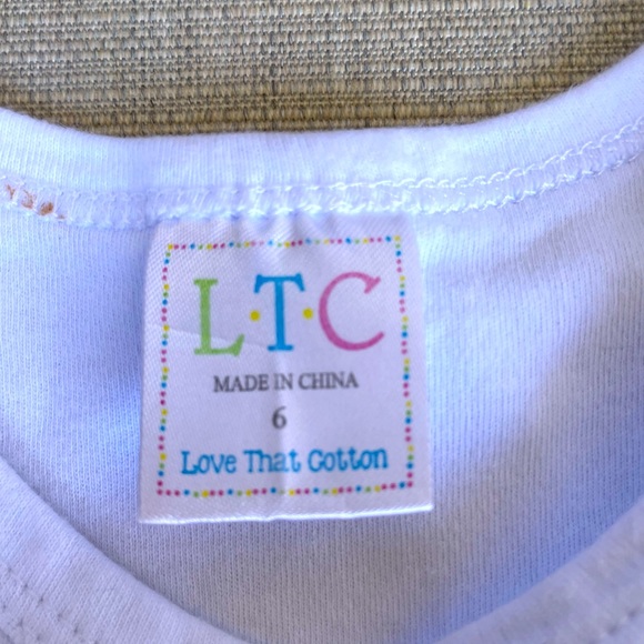 LTC, White, Cap Sleeves, Ruffles, Size 6 - Picture 3 of 3